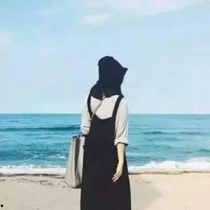 海边网红背影照片,邂逅浪漫时光